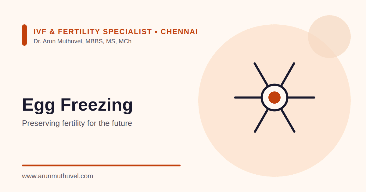 Illustration of a snowflake representing egg freezing