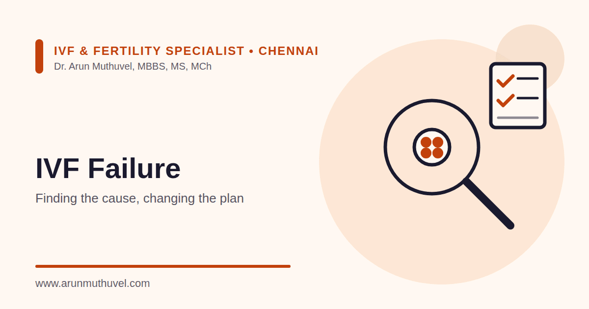 IVF Failure Treatment in Chennai – Dr. Arun Muthuvel