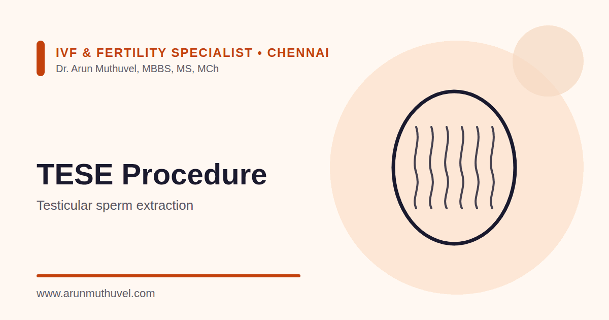 TESE Procedure in Chennai – Dr. Arun Muthuvel
